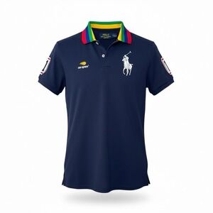 Polo Ralph Lauren US Open Mens Big Pony Performance Polo Shirt Size S Navy Blue